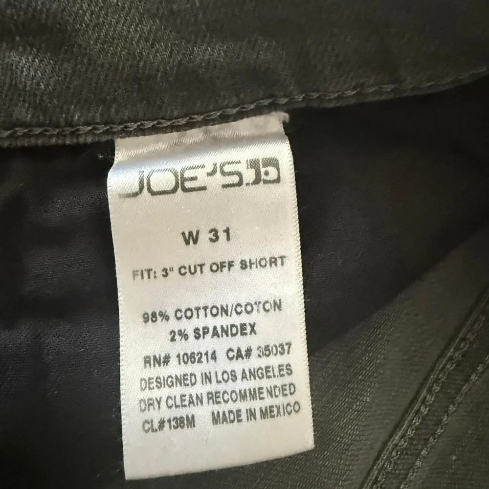 Joe-s-jeans Women's Grey and Black Shorts